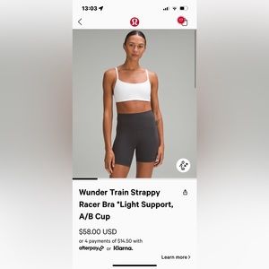 Wunder Train Strappy Racer Bra
